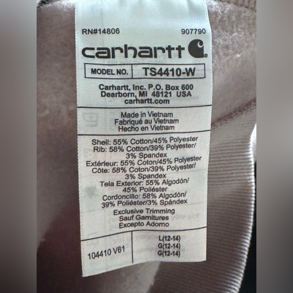 Carhartt Women's purple Sweatshirt - Picture 5 of 5